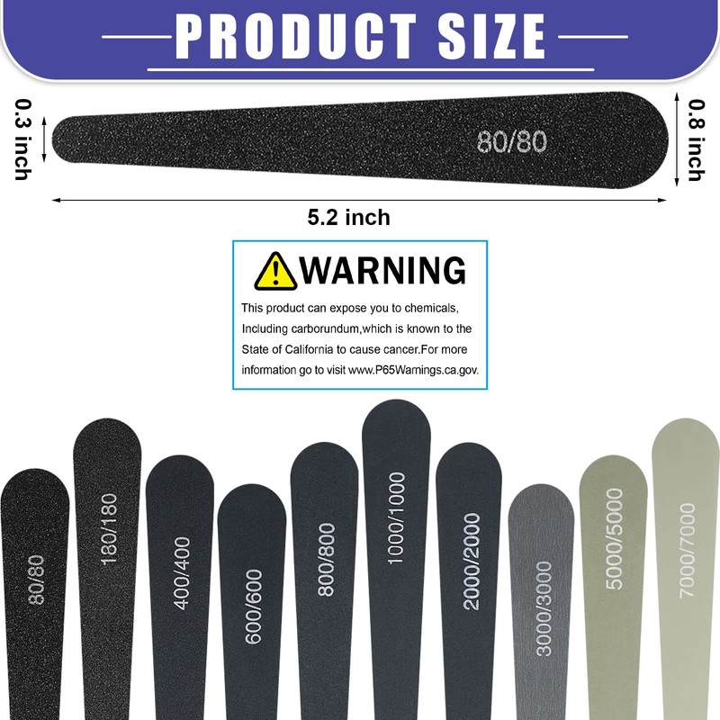 10 Pcs Sanding Sticks Buffing Sanding Sticks for Plastic Models