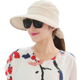Women Sun Visor Hat Wide Brim Summer UV Protection Cap Golf Visor Hat Beach Visors Cap for Women Removable Topless Sun Hat Foldable Summer Travel Hat Packable Ladies Visor Cap Bucket with Bowknot