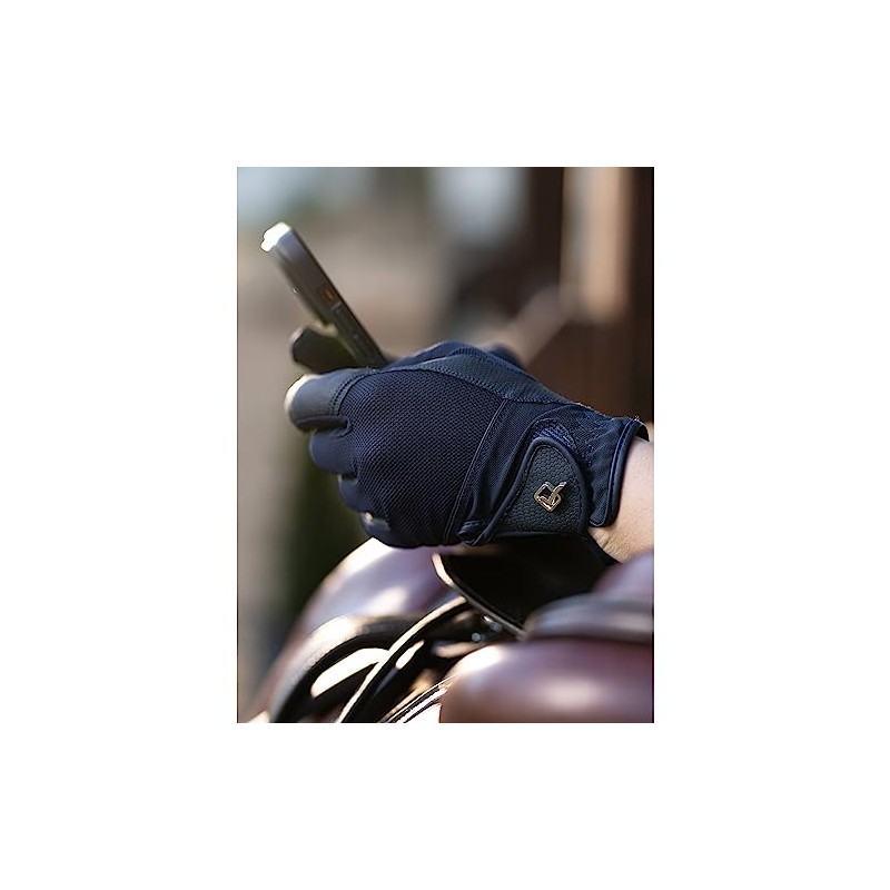 LeMieux Pro Mesh Horse Riding Gloves - Navy Blue XL