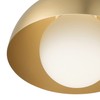 Globe Electric 65696 Amelia 1-Light Plug-in Pendant Lighting, Matte Brass,