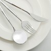 24 Silver Disposable Plastic Cutlery Spoon Fork and Knife Set