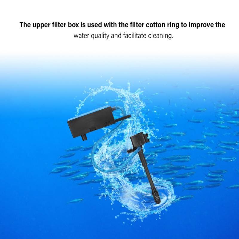 220‑240V 3 in 1 Aquarium Fish Tank Filter Oxygen Increase