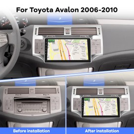 [2G+64G] Car Radio for Toyota Avalon 2006 2007 2008 2009 2010, 9 inch Android 13 Touch Screen Stereo, Carplay/Android Auto/Hi-Fi Audio/1080P/SWC/Bluetooth + AHD Backup Camera + MIC