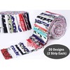 Soimoi 40Pcs Block Print Cotton Precut Fabrics for Quilting Craft