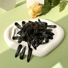 50 Pack Black Metal Snap Hair Clips for Women –