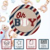 Baseball Baby Shower Stickers for Boys - 40 2" Round