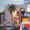 2pcs Cámara De Seguridad Exterior Wifi Foco Hd Visión Alarma