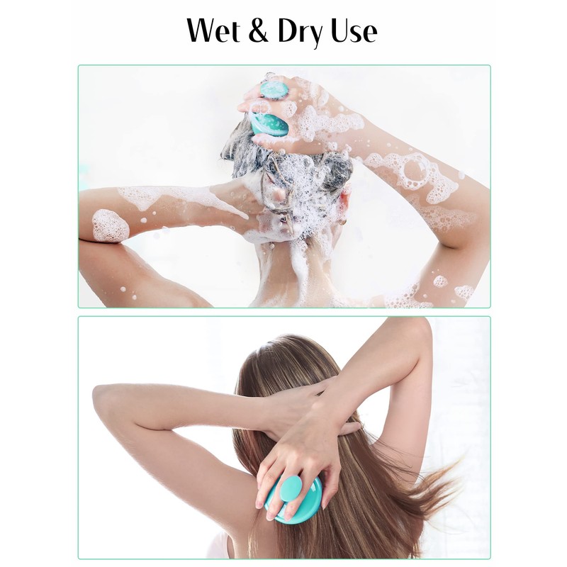HEETA Scalp Massager, Silicone Scalp Brush Ergonomic Scalp Scrubber Easy