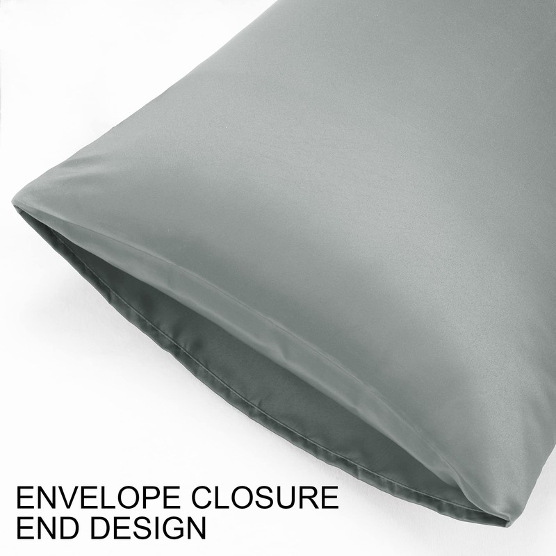 sourcing map Pillowcase Set Silk Satin Pillow Cases for Hair