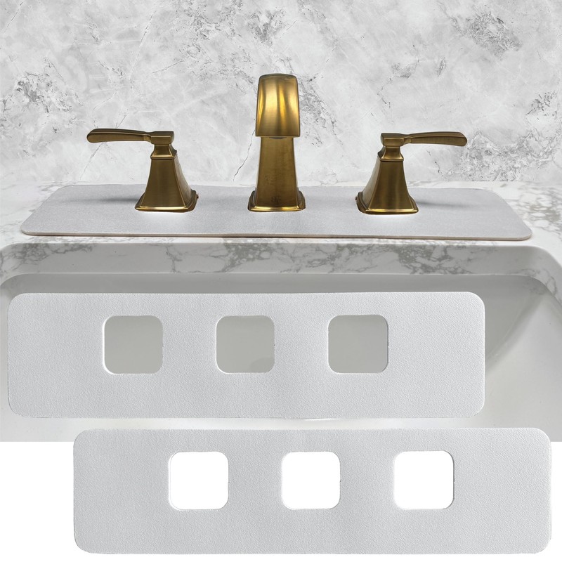 Faucet Mat Bathroom Sink 3-square-hole : AHA HOMEWARE Diatomite Rubber