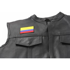 Colombia Flag Patch - 3x2 inch. Embroidered Iron on Patch