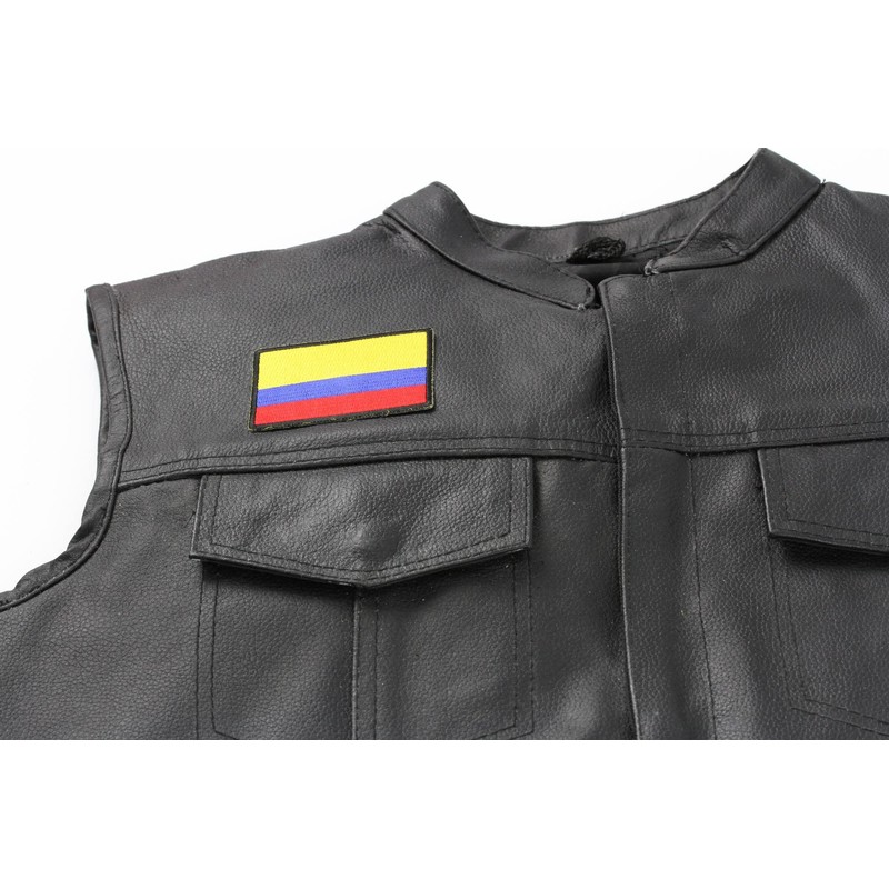 Colombia Flag Patch - 3x2 inch. Embroidered Iron on Patch