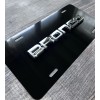 ADS 3D Bronco Chrome On Black License Plate New Aluminum