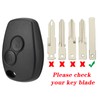 2PCS 2 Buttons Car Key Fob Case For Renault Twingo
