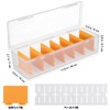 Toyvian Trading Cards Shelves Plastic Storage Box Card Holder with