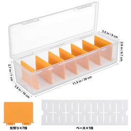 Toyvian Trading Cards Shelves Plastic Storage Box Card Holder with Yellow Divider Tabs Card Supporters Cubes Display with Lid
