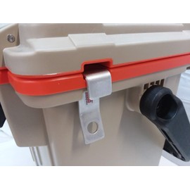 CodyCo Aluminum Security Cooler Lock Bracket with 3' Lock & Cable Fits Pelican Elite