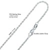 Silvadi Sterling Silver Chain Diamond Cut 1.5mm Mens Chain -