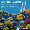 Aquarium Glue Clear：2Pcs Reef Glue, Coral Instant, Quick Drying for