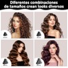 50 pzs Rizadores para el Cabello, 4 Tamaños de Rulos