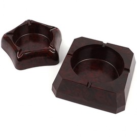 Ashtray plastic wood pattern Square Ashtray 4ea