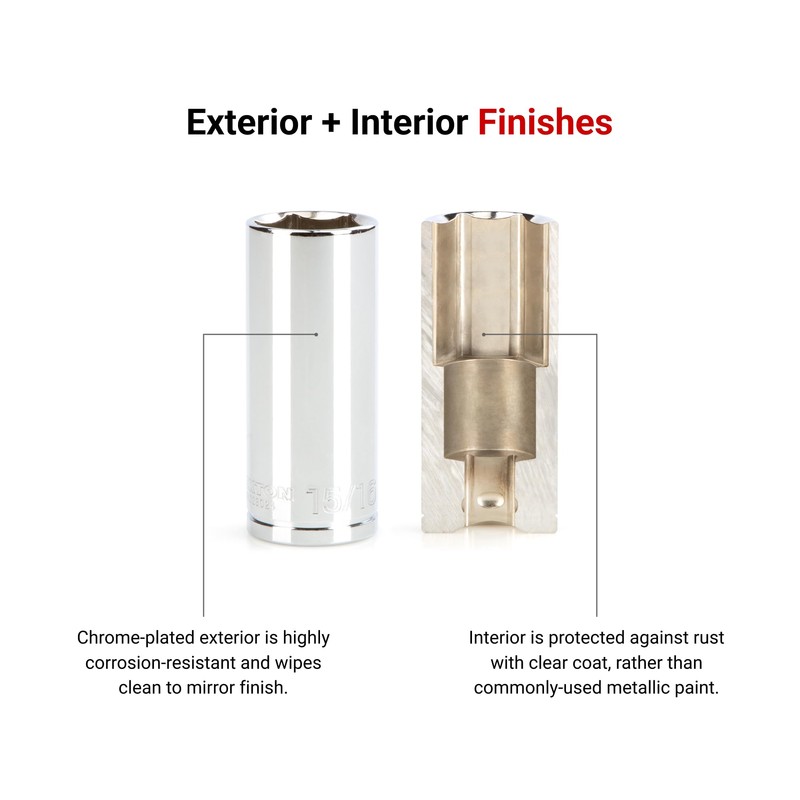 TEKTON 1/2 Inch Drive x 1-3/16 Inch Deep 6-Point Socket