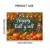 BlissYard Happy Fall Y'all Backdrop Autumn Scarecrow Sunflower Photography Backgroup