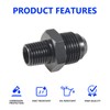 STPCTOU 8AN Male Flare to 1/4" NPT Pipe Fitting Adapter,