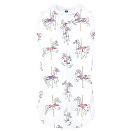 Hudson Baby Infant Girl Sleep Pod, Carousel Horse, 0-2 Months