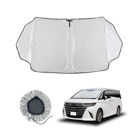 SEIWA IMP380 Sunshade for Toyota Alphard/Vellfire (40 Series/40 W 45 W), Pop-up Folding, Front Use, UV Protection, A-pillar, Special Design, For Small Windows, Titanium Silver Coating, UV Protection