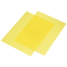 sourcing map Gel Light Filter Yellow Transparent Correction Lighting Gel Filter 11x8.5 inch Plastic Sheets for Film Photo Video Party Pack of 10