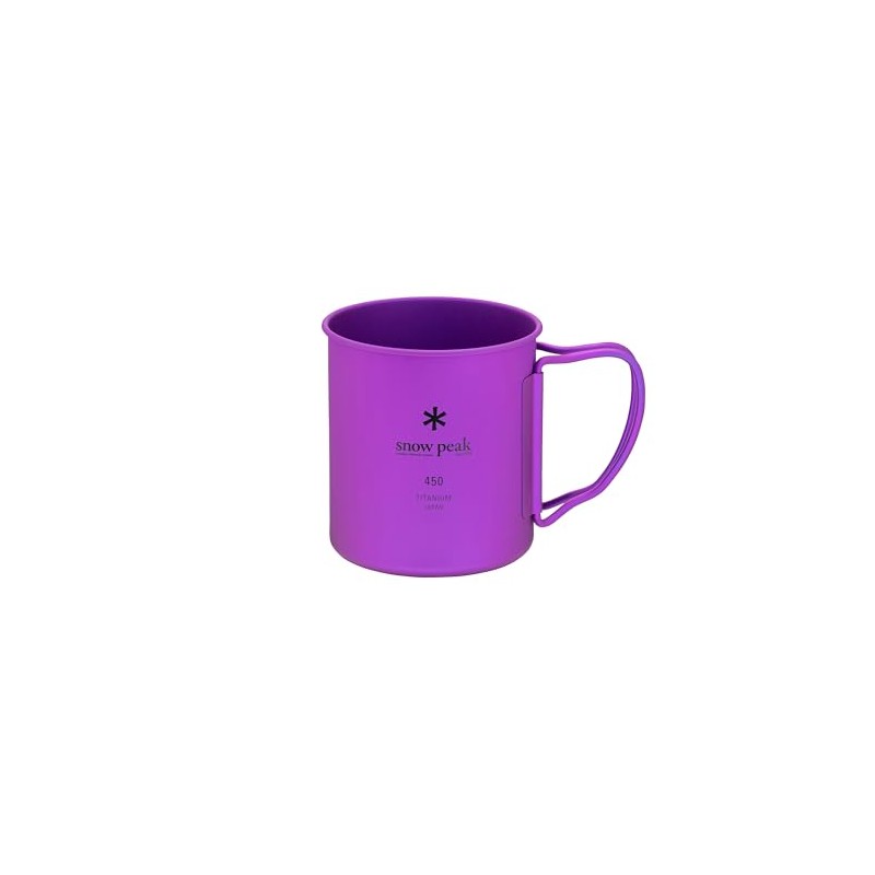 Snow Peak Ti Single Wall 450 Cup Purple - Lightweight