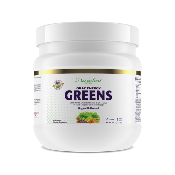 Paradise Herbs Paradise, ORAC Energy Greens Powder Extract, Super Antioxidants,