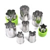 Stainless Steel Vegetable Cutter Shapes Set, Mini Cookie Mold Bread