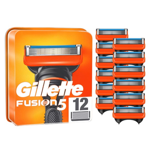Gillette Fusion5 Razor Blades Refills for Men 12 Units