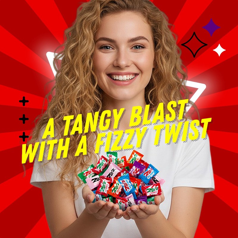 Zotz Fizzy Bulk Candy (Assorted, 200 Units)- Hard Candy Individually