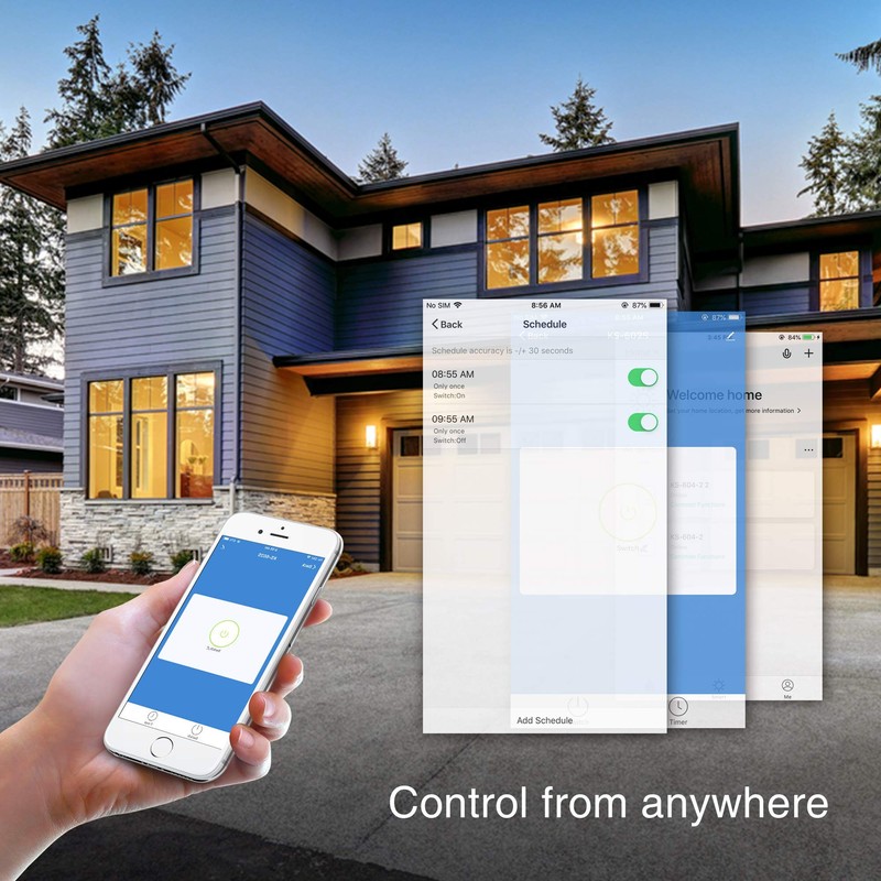 BN-LINK WiFi Smart in-Wall Light Switch, No Hub Required with