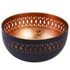 Dibor Black and Copper Decorative Laser Cut Bowl