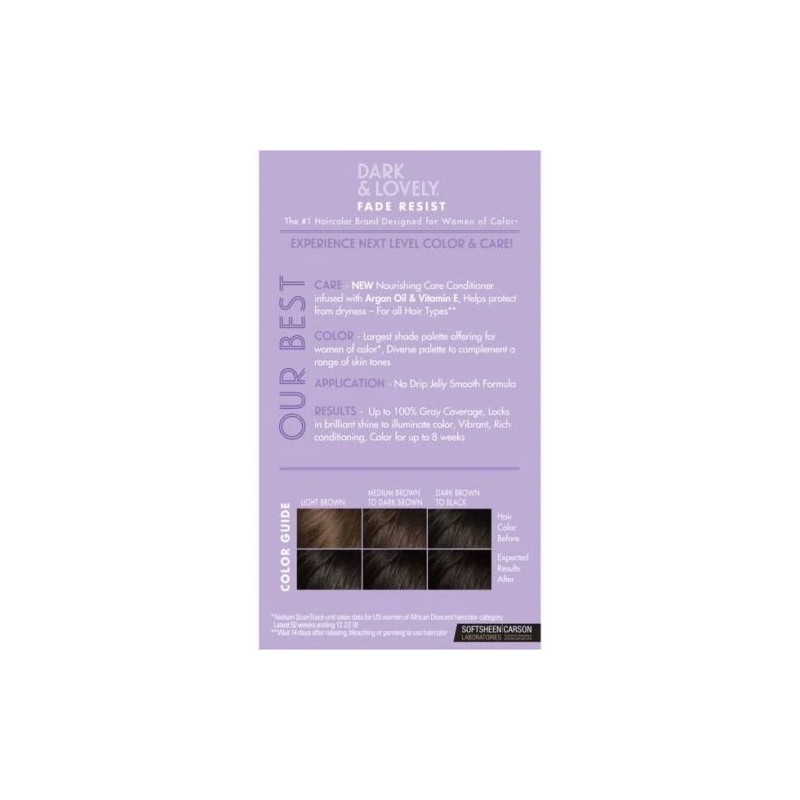 Dark and Lovely Fade Resistant Rich Conditioning Hair Color Jet