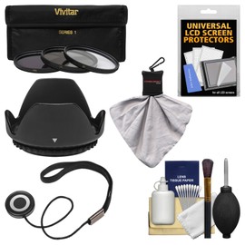 Essentials Bundle for Nikon 18-300mm f/3.5-6.3G VR DX ED AF-S Nikkor-Zoom Lens with 3 (UV/CPL/ND8) Filters + Hood + Accessory Kit