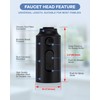 [New Upgrade] iVIGA Pull Down Faucet Sprayer Head Replacement, Stainless
