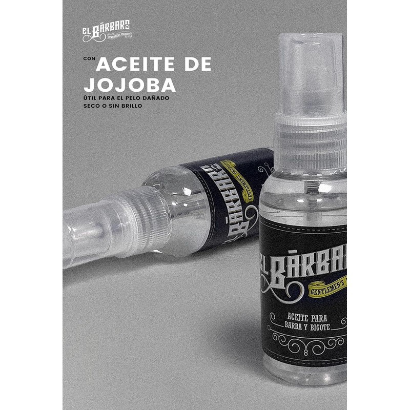 Aceite para Barba y Bigote, Con Aceite de Argán y