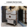 SHERCHPRY 6-Pack Black Luggage Corner Protectors, Durable Plastic Suitcase Edge