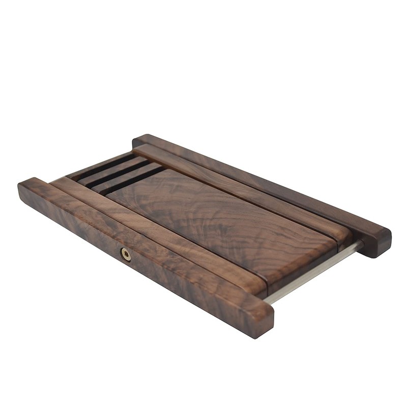 Wood Guitar Footstool, 3-Position Height Adjustable Guitar Foot Rest/Solid Wood