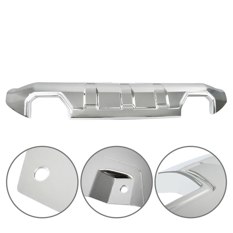 Silscvtt Front Bumper Valance Skid Plate Chrome Replacement for 2016-2019
