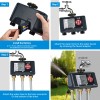 DEWENWILS Outdoor Sprinkler Timer with Automatic/Rain Delay/Manual Mode, Outdoor