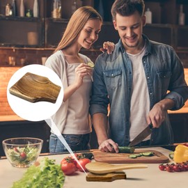 SwirlColor Spoon Rest Kitchen, Small Smooth Wooden Spoon Holder for Stovetop Utensil Rest for Spatulas Spoons Tongs