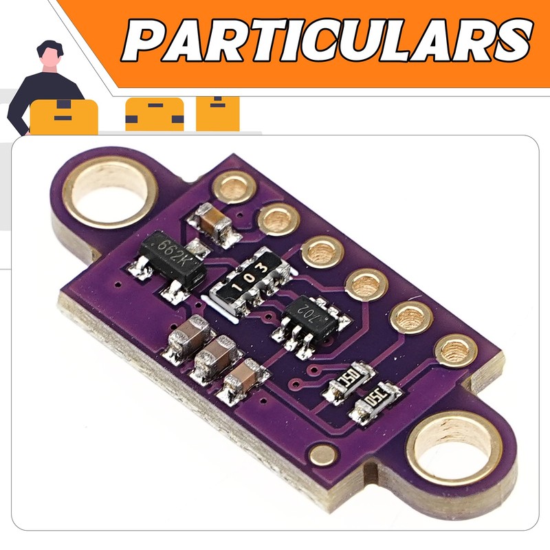 A-DIGISHUO 5Pcs Laser Ranging Sensor Module VL53L0X V2ToF Time of