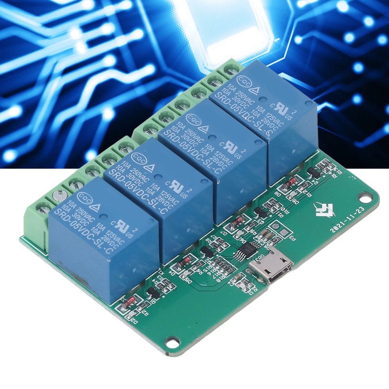 4 Channel Relay Module 5V for HID Drive Free USB