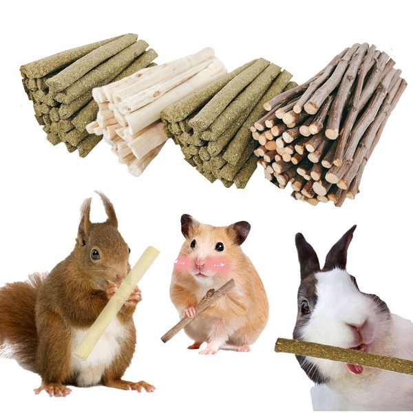 GREMBEB Bunny Chew Stick Rabbit Toy Treat 4 in 1
